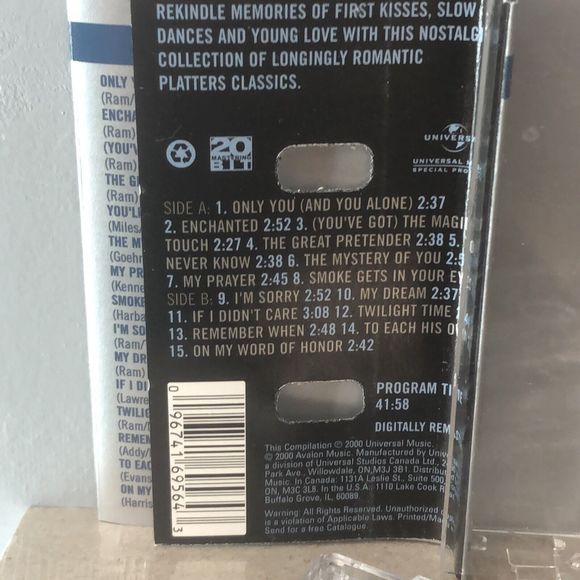 The Platters - The Very Best of the Platters Cassette Tape New - Picture 3 of 8